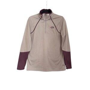 The North Face Canyonlands 1/4 Zip Pullover Women L Plum Purple